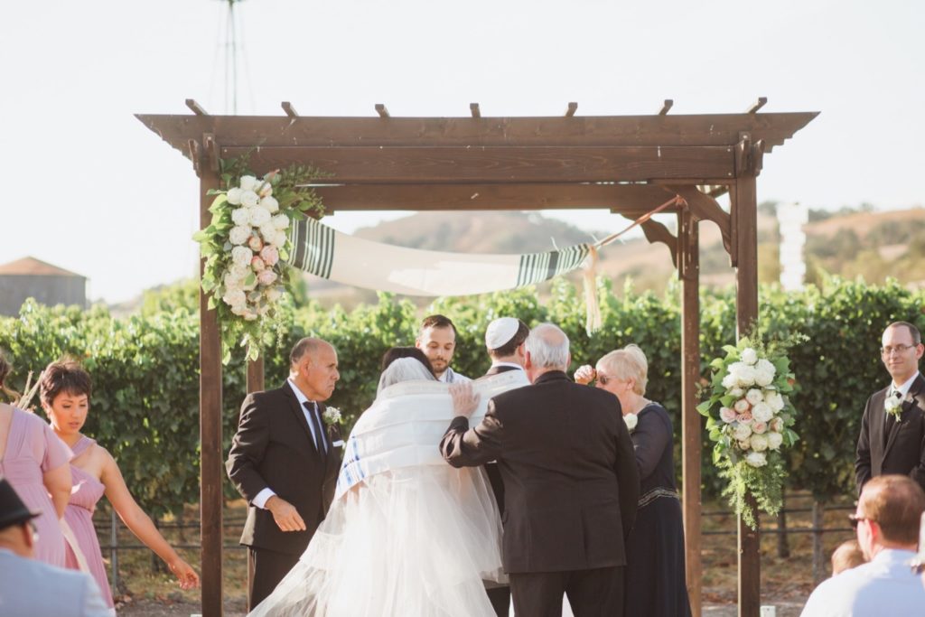jewish wedding ceremony zaca mesa winery