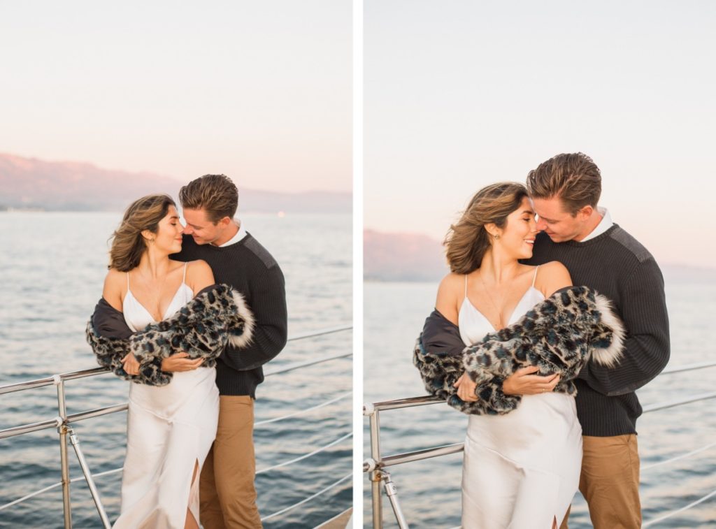 engagement photos on sailboat