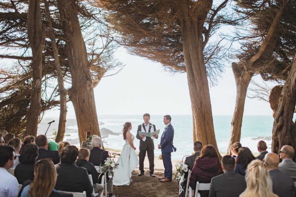 cyrpress grove mendocino wedding
