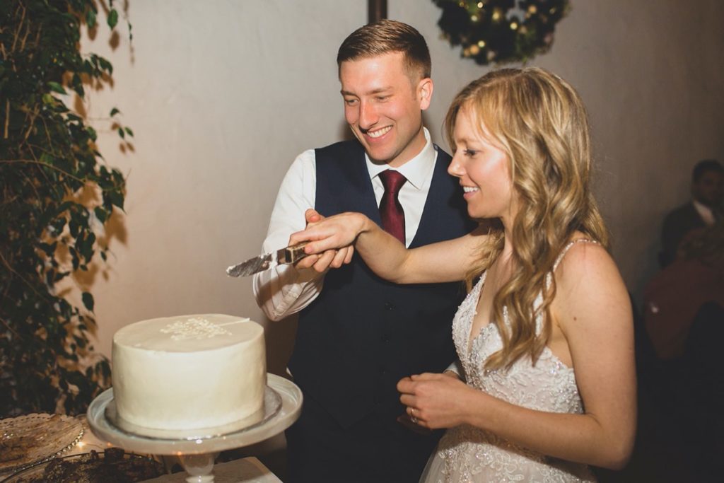 cake cutting el paseo wedding