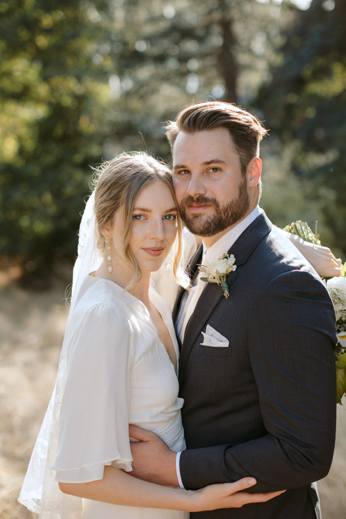 timeless bride and groom portrait