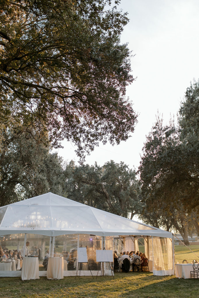 California tent wedding