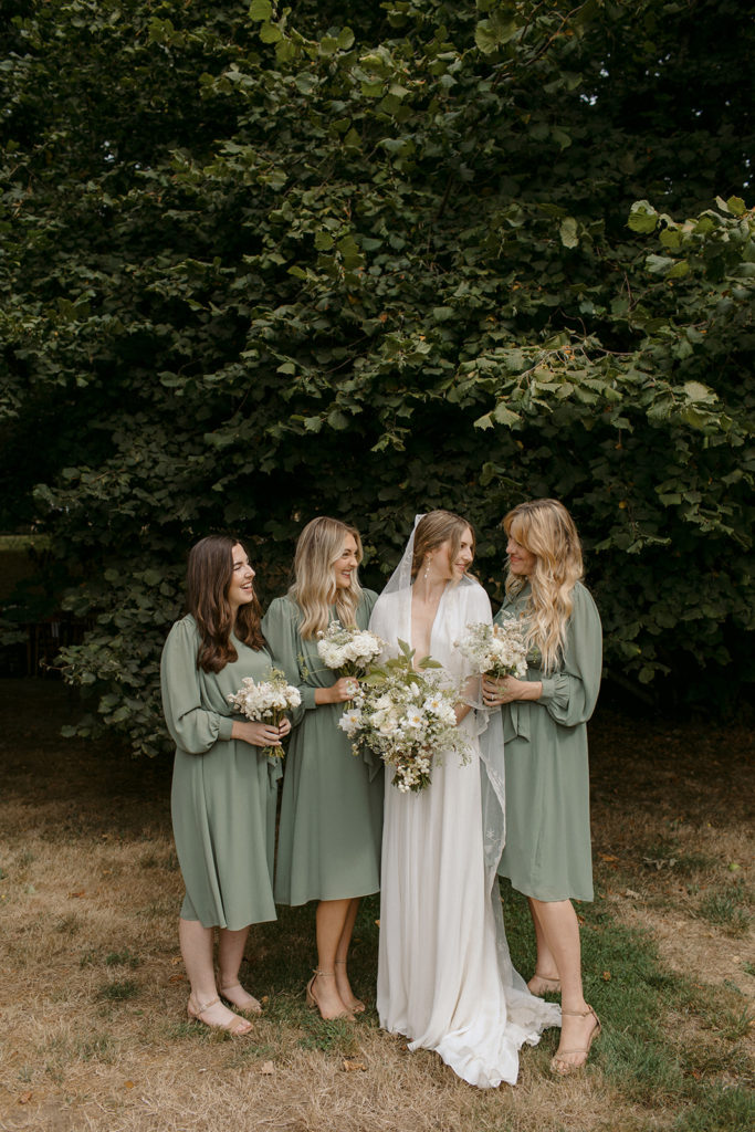 soft green bridesmaid dresses