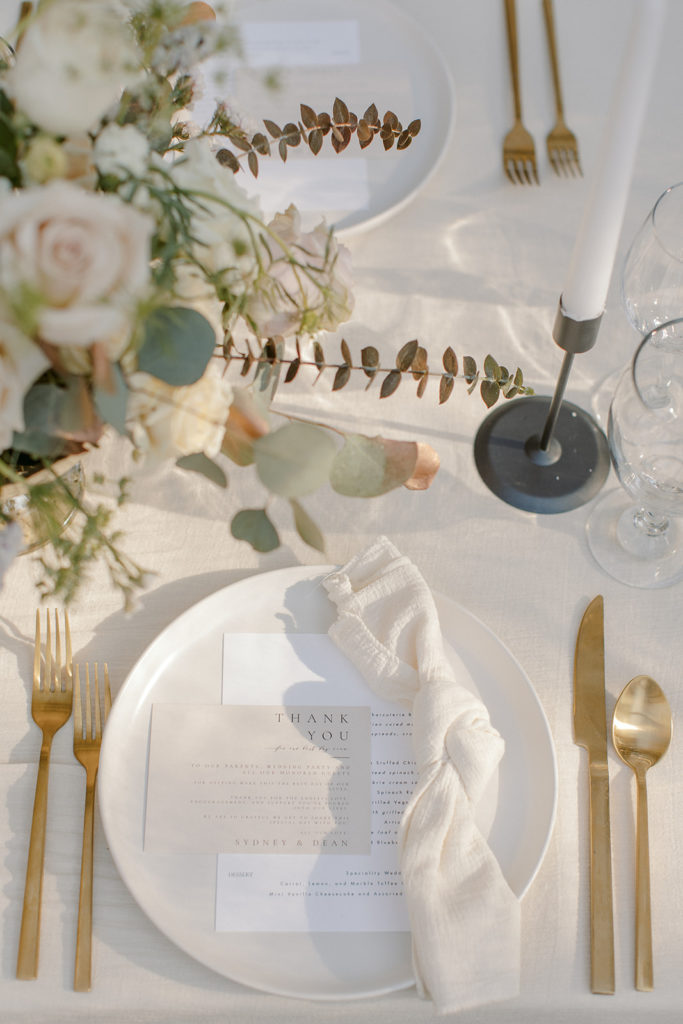 elegant table setting